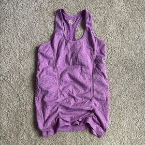 Athleta Heathered Purple Racerback Tank